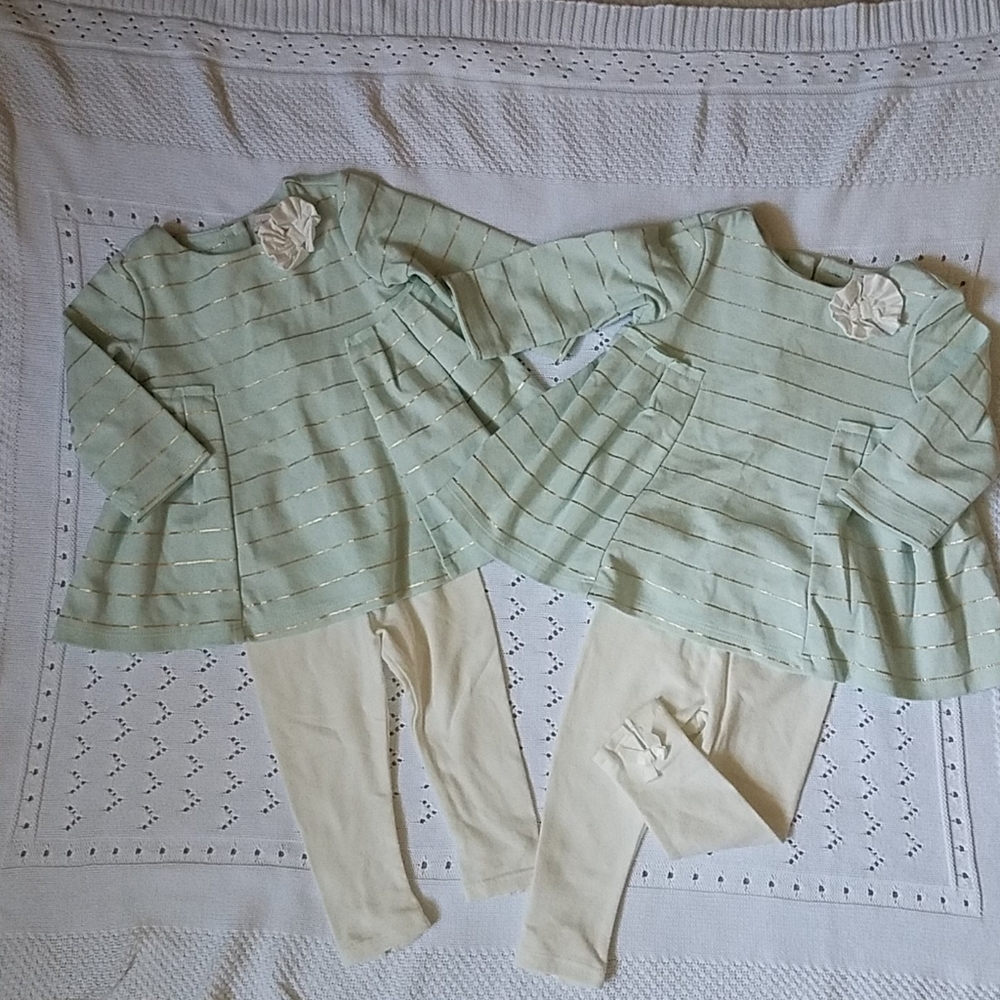 Mint Green & Gold set  (1 available)